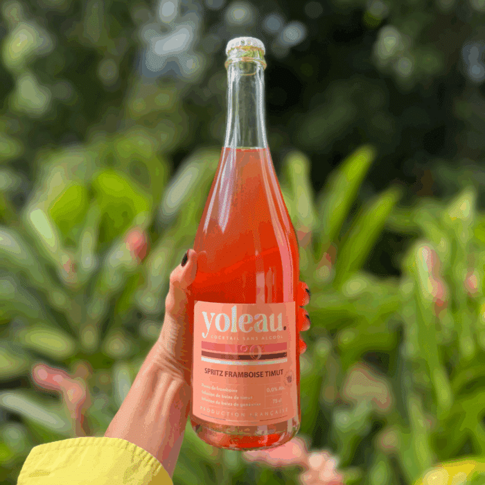 Yoleau Spritz Framboise & Poivre de Timut - Cocktail Pétillant Sans Alcool – Image 1