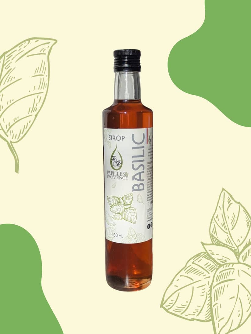 Papilles et provence - Sirop artisanal Basilic – Image 1