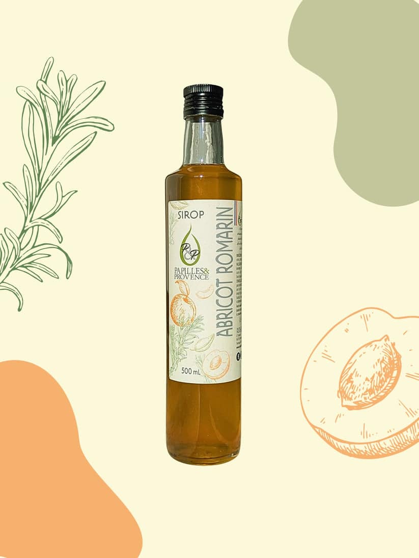 Papilles et provence - Sirop artisanal Abricot-romarin – Image 1