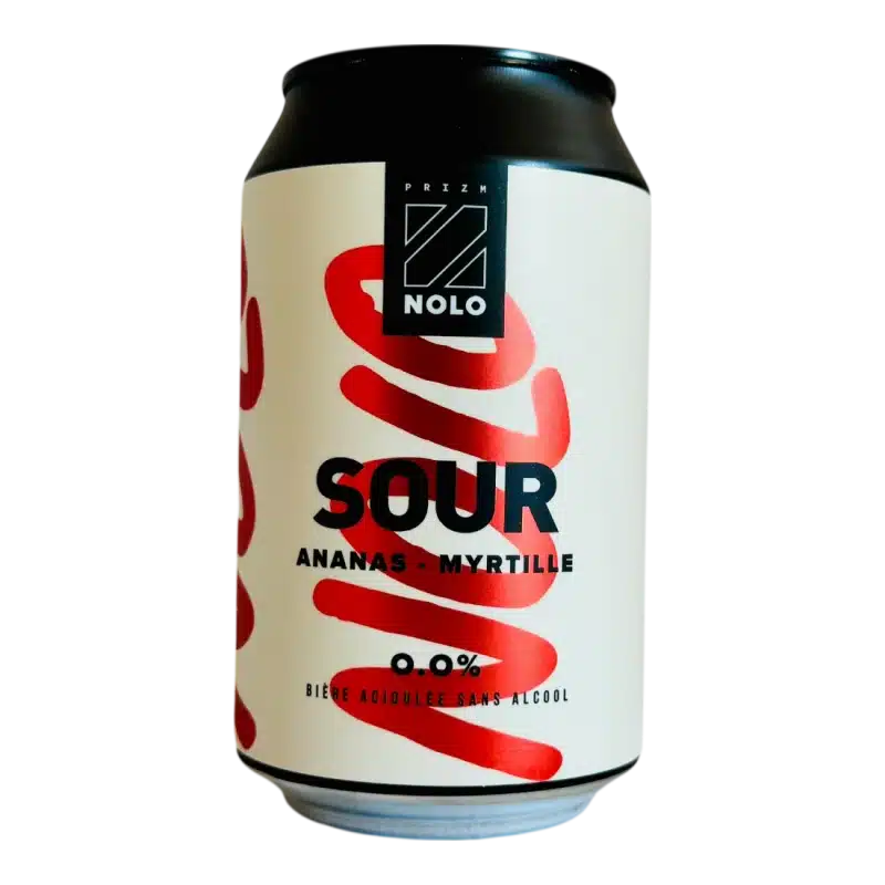 Bière PRIZM NOLO Sour ananas myrtille sans alcool 0% – Image 1