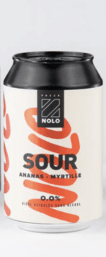 Bière PRIZM NOLO Sour ananas myrtille sans alcool 0% – Image 2