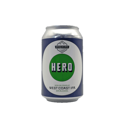 Bière Basqueland – Hero Sin – West coast IPA – sans alcool – 33cl – CAN - IPA