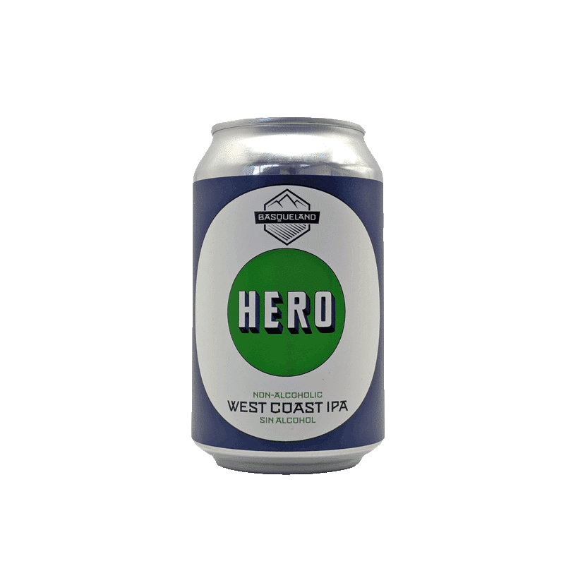 Bière Basqueland – Hero Sin – West coast IPA – sans alcool – 33cl – CAN - IPA