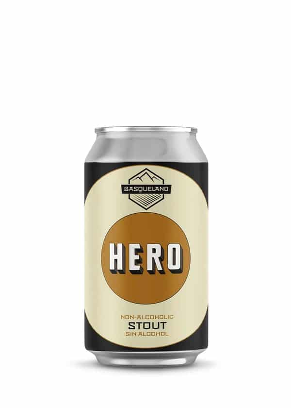 Bière Basqueland - Hero Sin - Stout - sans alcool - 33cl - CAN – Image 1