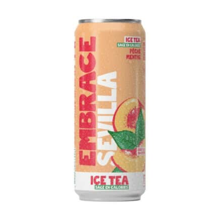 EMBRACE – SEVILLE THE GLACE THE NOIR PECHE MENTHE CANETTE 330ML - vue 1 - Soda