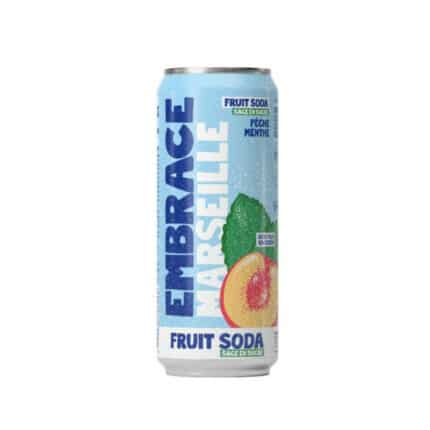 EMBRACE – MARSEILLE SODA – PECHE MENTHE CANETTE 330ML - Soda