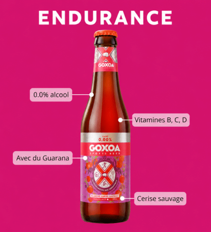 Goxoa – Sports Beer blanche cerise 33 cl - vue 1 - Blonde