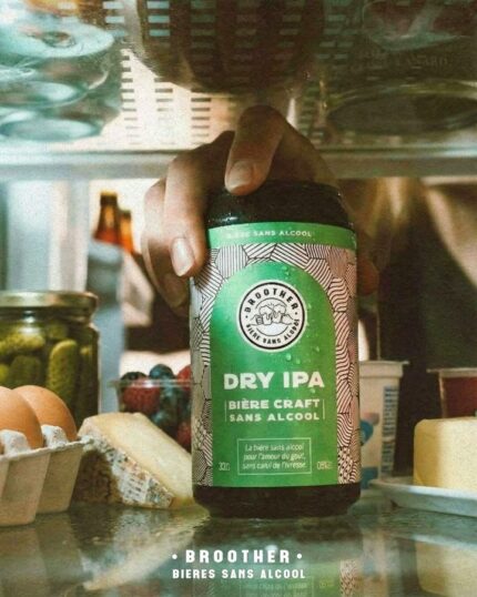 Bière Dry IPA artisanale Broother 0,5% - IPA